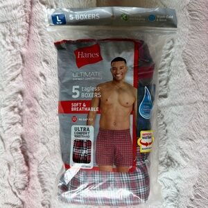 Hanes Men's 5-Pack Tagless Boxers